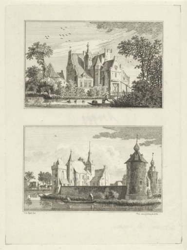 Castle Halsaf and Castle Grondstein, 1745