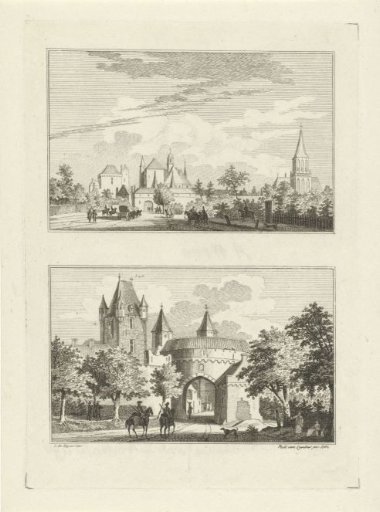 Stone Gate and Lion Gate at Emmerich, 1740