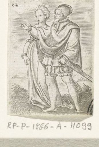 Dancing Couple, walking to the left