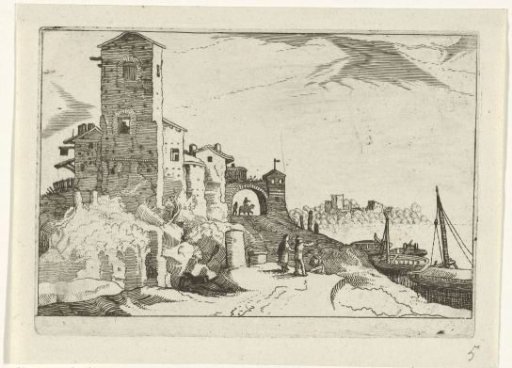Tower and gate on the coast