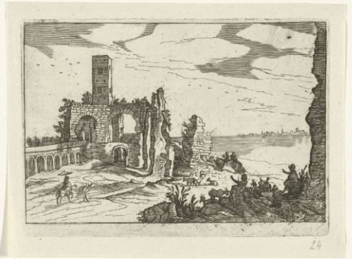Ruin with Arches and a Tower by the Water