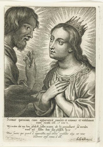 Crowned Mary and Christ