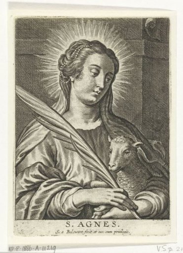 Saint Agnes with lamb