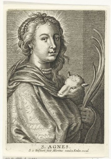 Saint Agnes with lamb