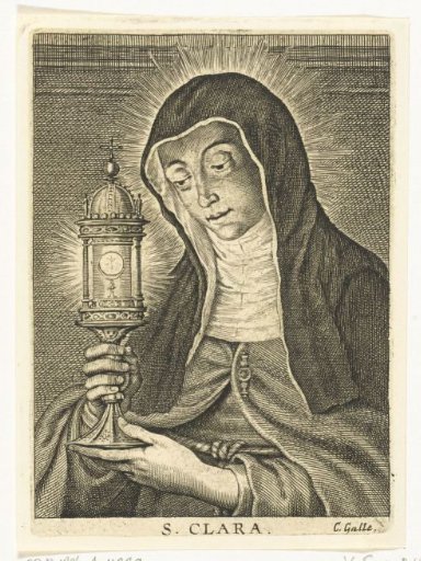Saint Clare with monstrance