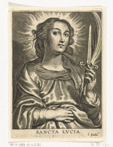 Saint Lucy with dagger