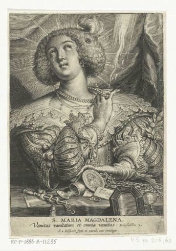 Mary Magdalene divesting herself of her riches