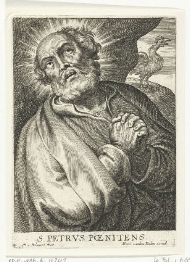 Saint Peter repents for his betrayal