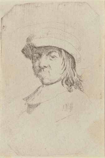 Bust of a Man with a Cap on His Head