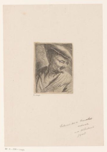Bust of a Man with Short Beard and Flat Cap