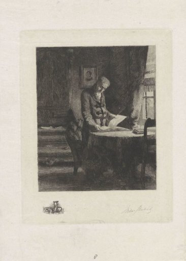 Man turning the pages of a book