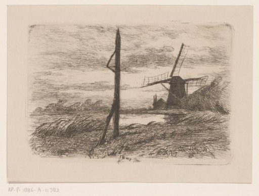 River Landscape with a Mill
