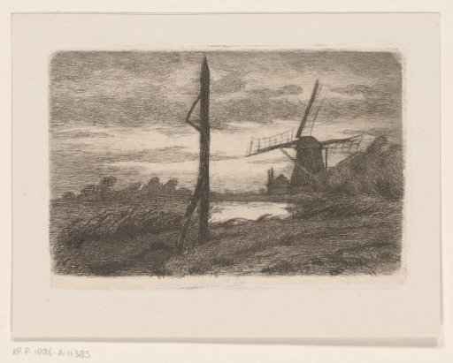 River Landscape with a Mill