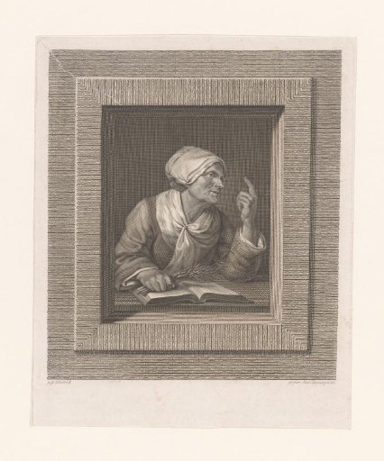 Schoolmistress with Open Book and Oar