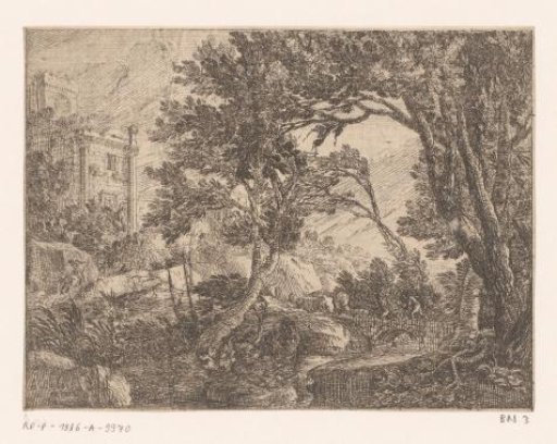 Landscape with Villa in a Storm