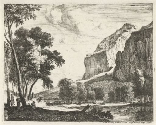 River Landscape with Rocks