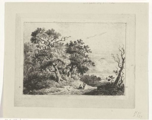Landscape with Trees and Figures