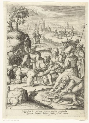 Joseph is thrown into the pit by his brothers