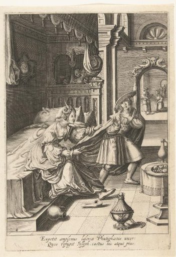 Joseph flees from the wife of Potiphar