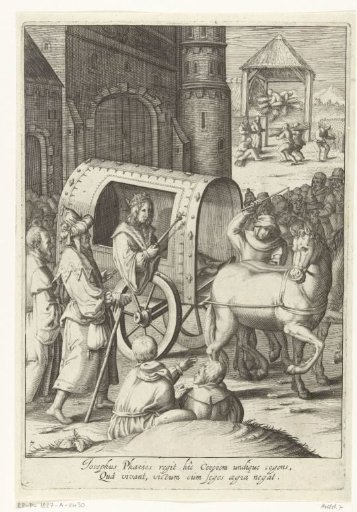 Joseph travels in a carriage through all of Egypt