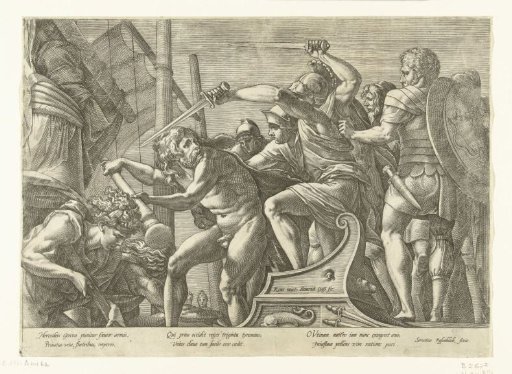 Hercules fighting Geryoneus (?)