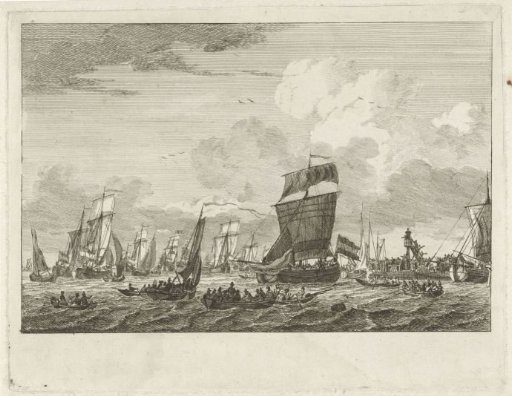Ships Setting Sail near Vlaardingen