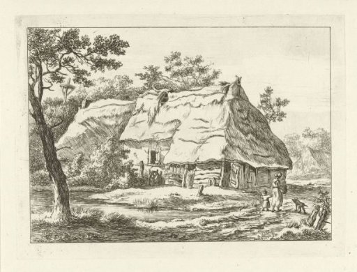 Woman with child at a farm