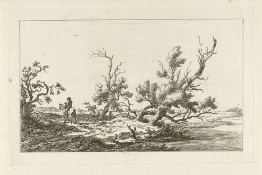 Rider in a landscape