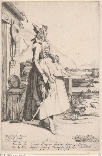 Girl from Hoorn, seen from the side