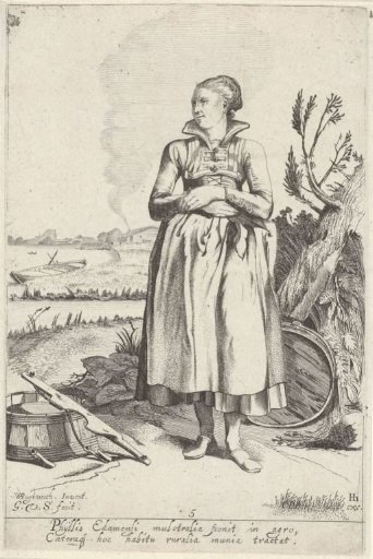Girl from Edam, seen from the front