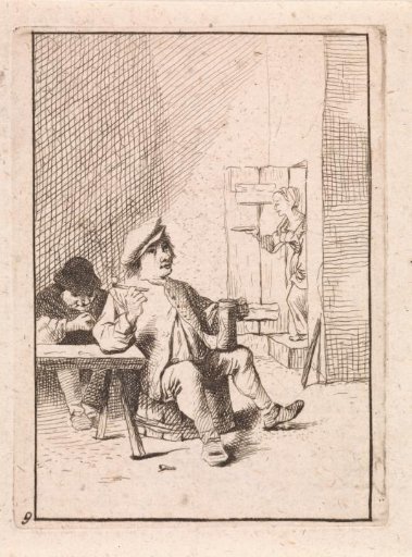 Seated Peasant with Jug and Pipe