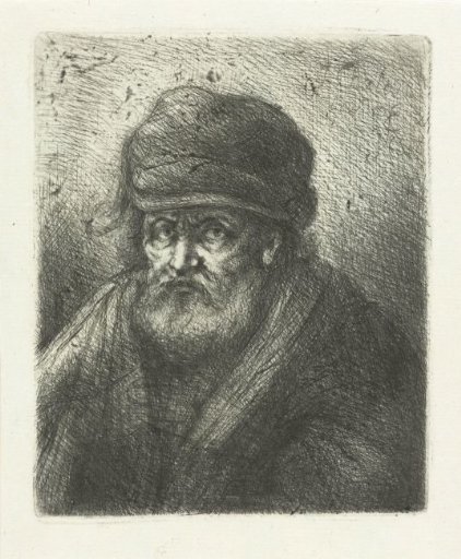 Old man with beard and cap
