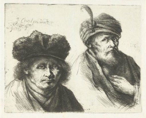 Two men, with hat and turban