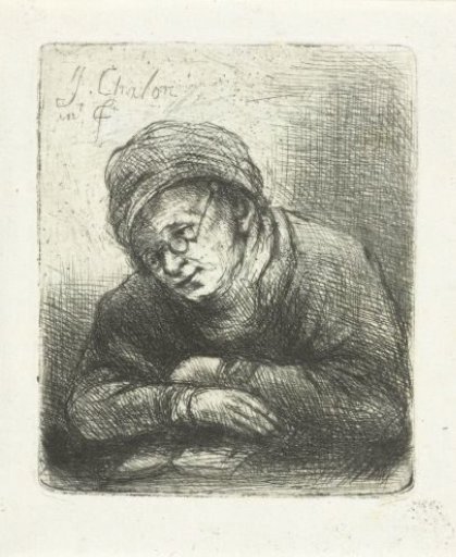Man reading with spectacles