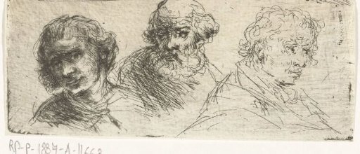 Portrait study of three men