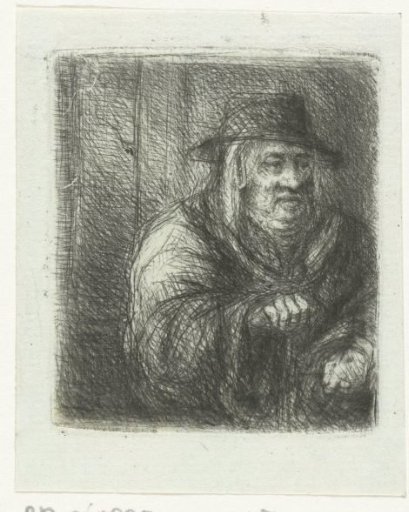 Old Man with a Cloak and Hat