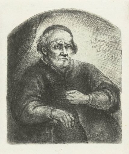 Old man in an armchair