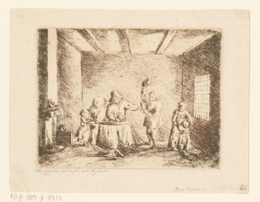 Interior with Peasant Family