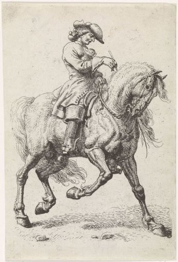 Rider Making His Horse Walk Backwards