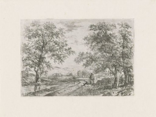 Landscape with a traveller