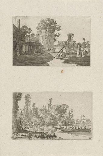 Ferry at a City Gate