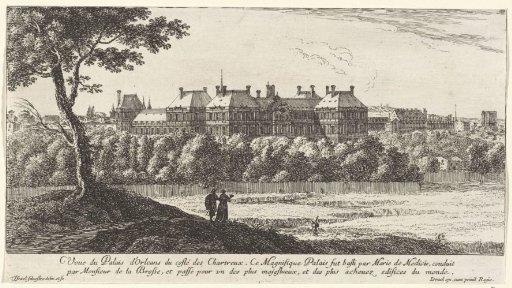 View of the Palais du Luxembourg in Paris