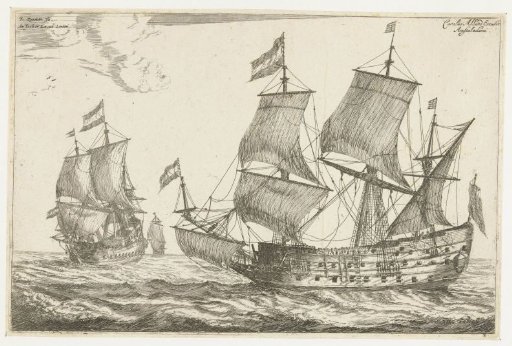 Two large warships