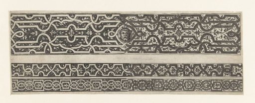 One Broad Frieze and Two Narrow Friezes with Moors
