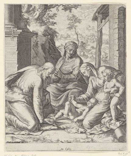 Holy Family with Anna and John the Baptist as a Child
