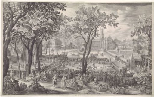 Feast in the Garden of a Palace