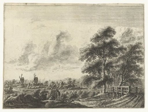 Landscape with a small bridge