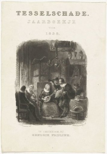 Title page for: Tesselschade. Yearbook for 1838.