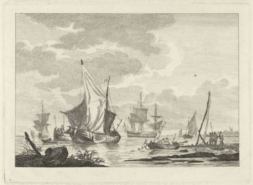Seascape with Nude Figures near a Rowing Boat