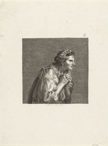 Woman in antique dress
